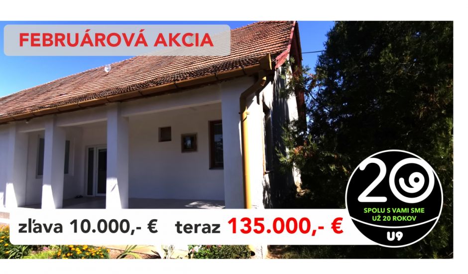 Predaj rodinného domu - hospodárska usadlosť - v obci Bátorove Kosihy Predaj rodinného domu - hospodárska usadlosť - v obci Bátorove Kosihy