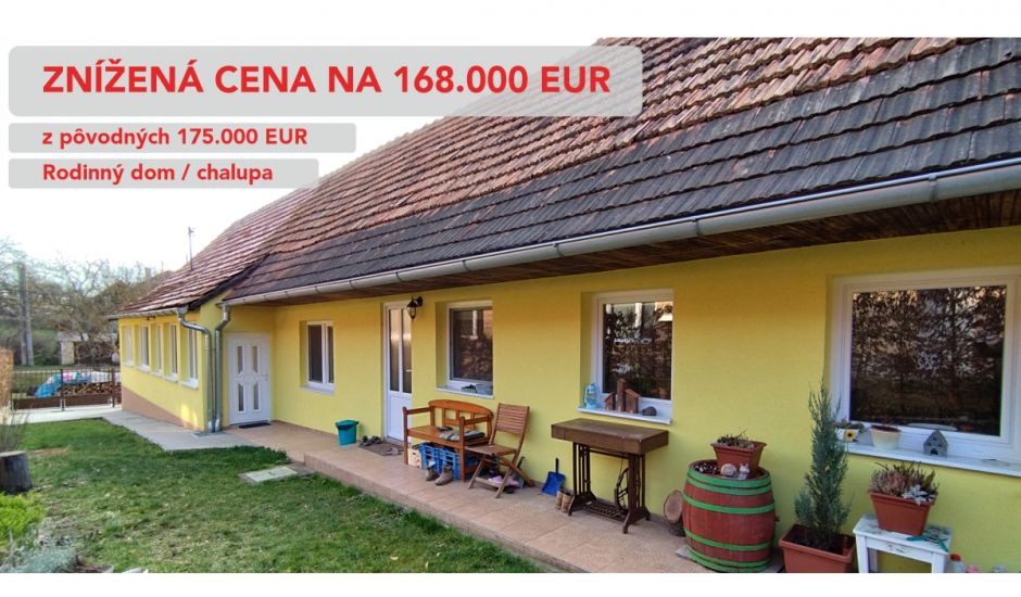 ZNÍŽENÁ CENA! EXKLUZÍVNE - Realitný predaj - rodinný dom/komfortná chalupa ZNÍŽENÁ CENA! EXKLUZÍVNE - Realitný predaj - rodinný dom/komfortná chalupa