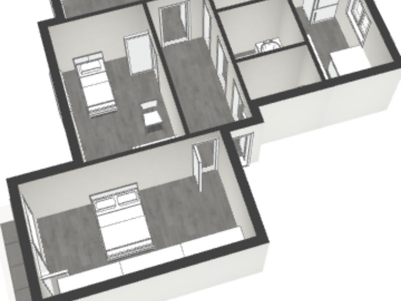 3 izbový priestranný byt 70m2 Kráľovský Chlmec 