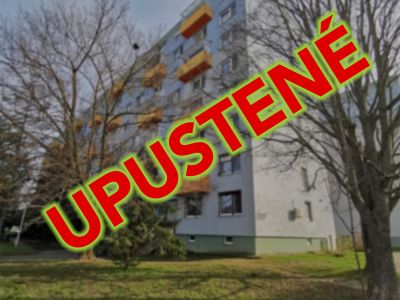 UPUSTENÉ od dražby bytu v meste Vráble