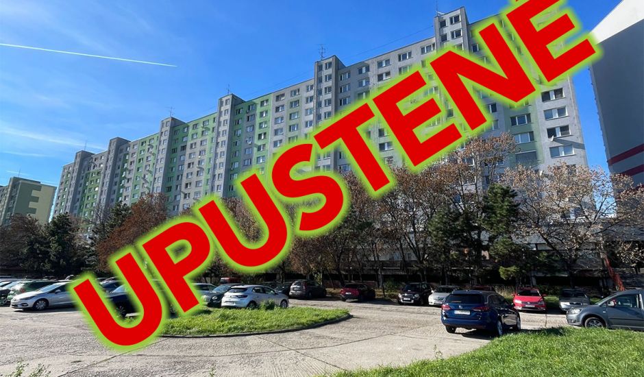UPUSTENÉ od dražby trojizbového bytu v Bratislave na Beňadickej ulici