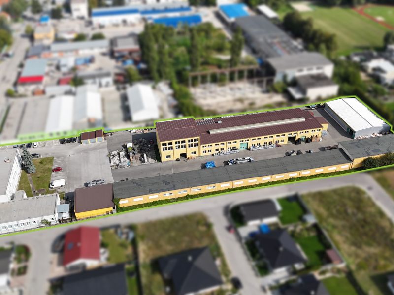 Výrobný areál v priemyselnej časti mesta Senica