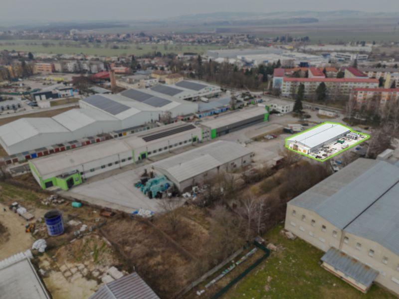 Výrobný areál v priemyselnej časti mesta Senica