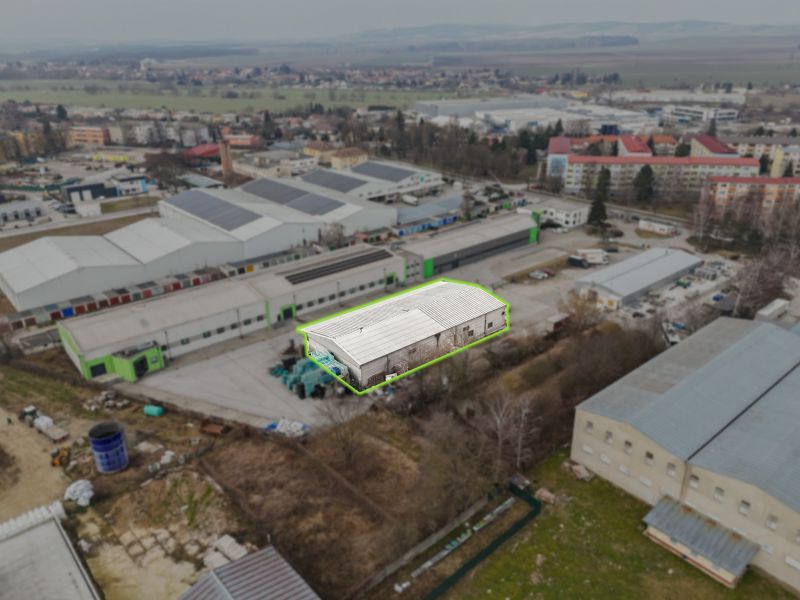 Výrobný areál v priemyselnej časti mesta Senica