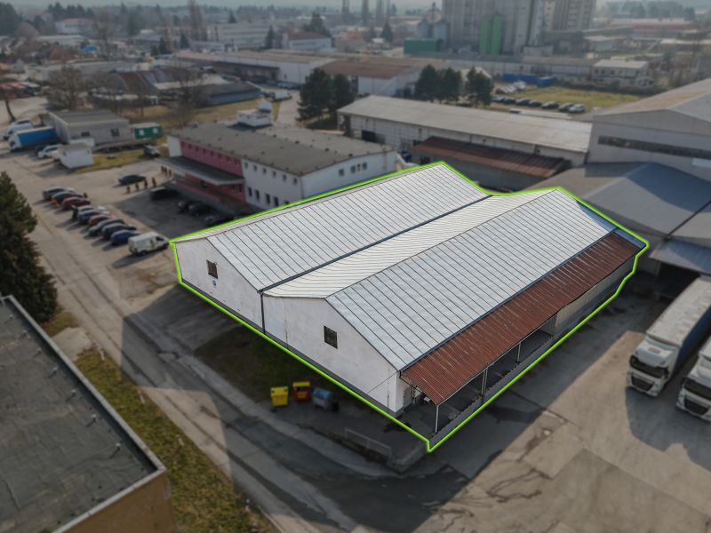 Výrobný areál v priemyselnej časti mesta Senica