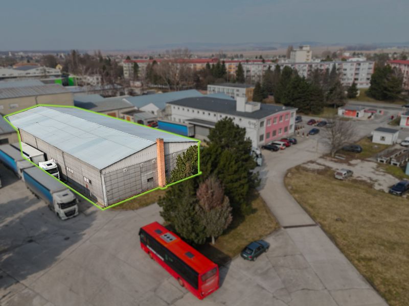 Výrobný areál v priemyselnej časti mesta Senica